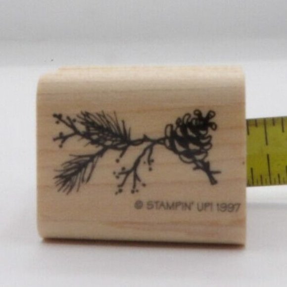 Stamps Set Nature's Christmas Stampin' Up! Set of 7 with box © 1997 - Picture 9 of 16